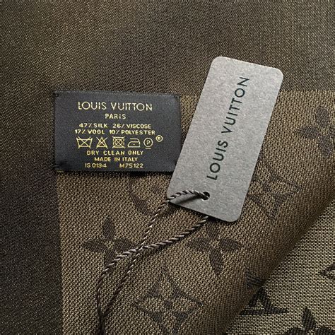 authentic louis vuitton scarf label|genuine Louis Vuitton scarf.